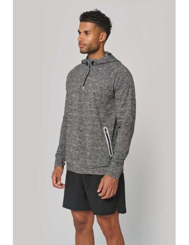 PRO-PA360-ZIP NECK HOODED SPORTS SWEATSHIRT